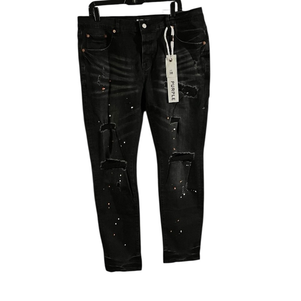 NWT Purple Brand Dropped Fit Mid Rise With Slim Leg Size 38